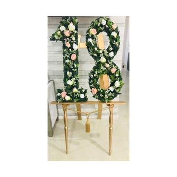 18th Birthday Party Decor Flower Wall Numbers $75