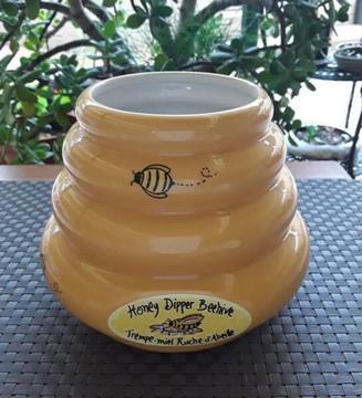 Large Beehive Shape Ceramic Utensil Jar Holder / Herb Vase