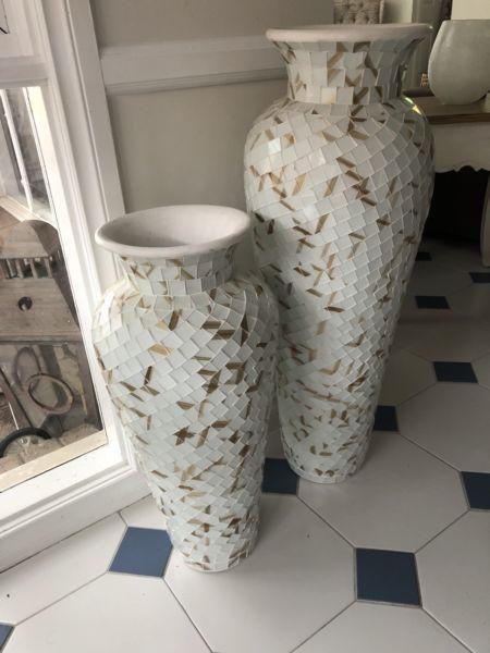 Floor Mosaic vases