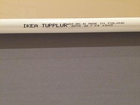 IKEA Tupplur Blind Grey 95cm x 190cm