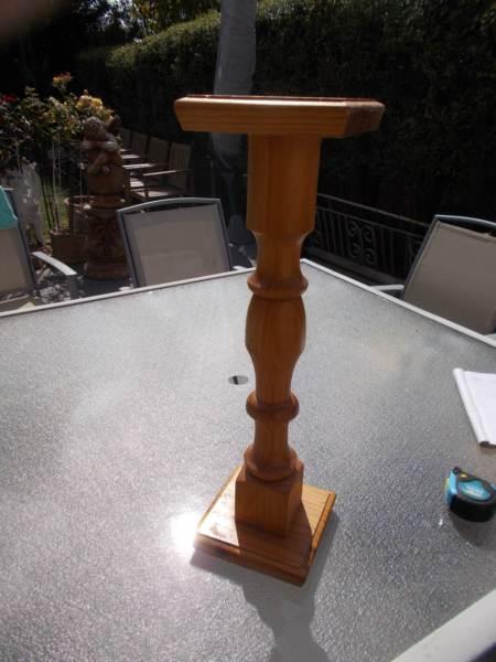 Timber Pedestal VAse Urn Pot Plant Stand Holder