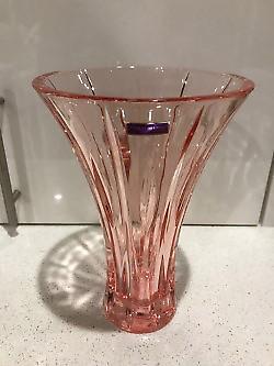Marquis by Waterford vase - confetti pink, 23cm / 9in tall, new