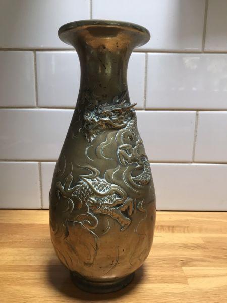 Vintage copper vase