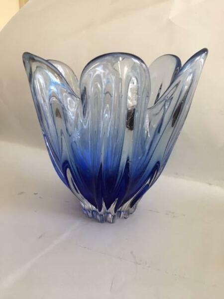 Vase 70's Blue
