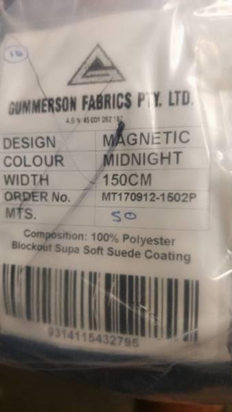 Curtain fabric Gummerson magnetic