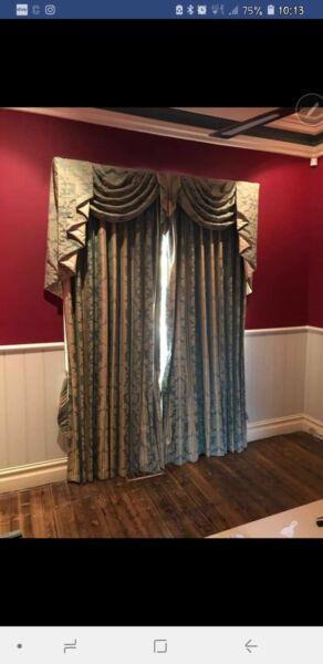 Period curtains / drapes - Warwick fabric