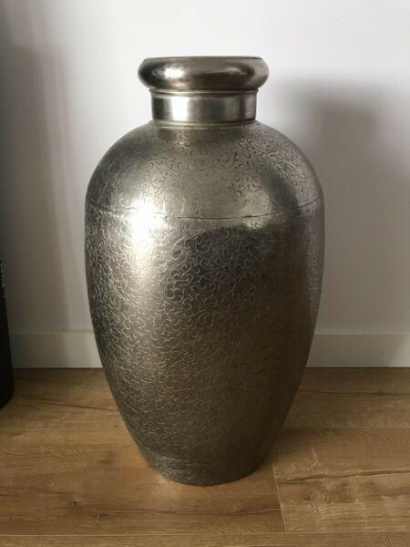 Xlarge metal decorative vase