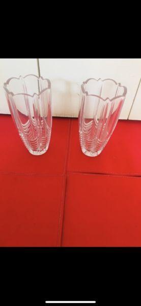 Excellent condition crystal vases