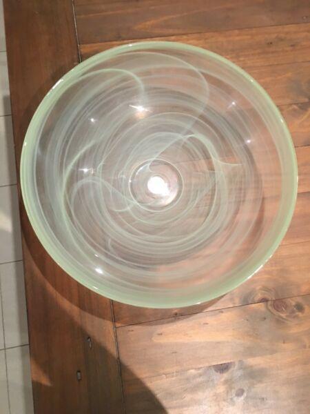 Coloured glass big bowl