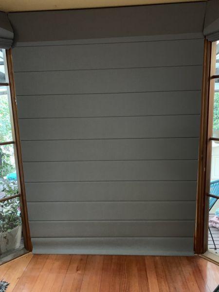 Grey 100% block out Roman blinds X4 -Still Available