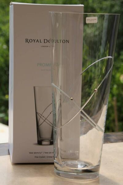Royal Doulton Promises Vase 30cm Brand New In Box