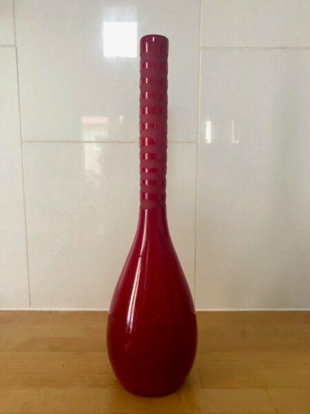 Modern Dark Red Vase. Good Quality