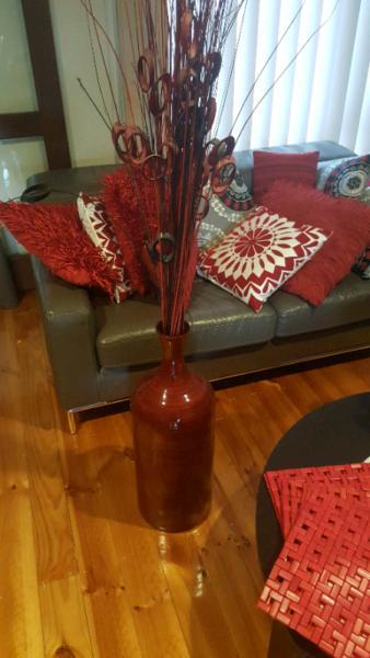 Red and Black Vase
