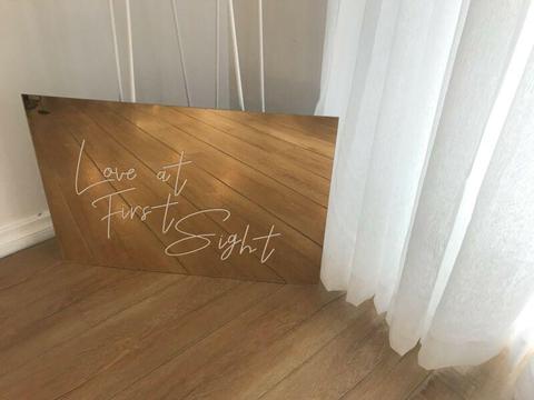 LARGE WEDDING SIGN 'Love at first sight' FOR SALE