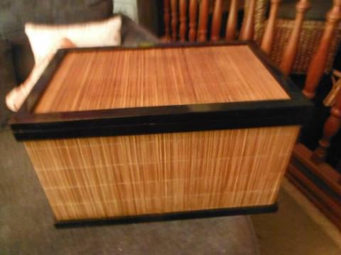 Wood and Cane Chest