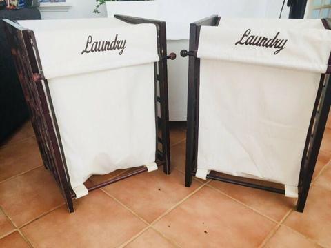Canvas Laundry Hampers - great condition