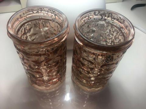 Rose Gold Candle Holders
