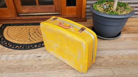 Vintage Cardboard Suitcase - solid