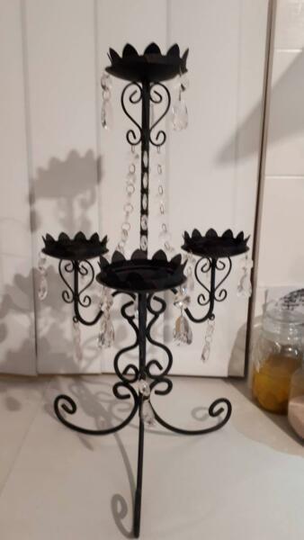 Wrought iron candelabra