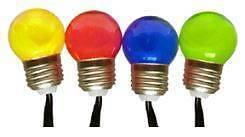 Solar Mini Party Lights 20 LED Globes (Coloured)