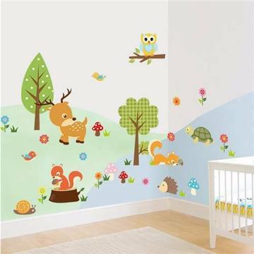 Forest Friends Woodland Theme Wall Decals/Wall Stickers