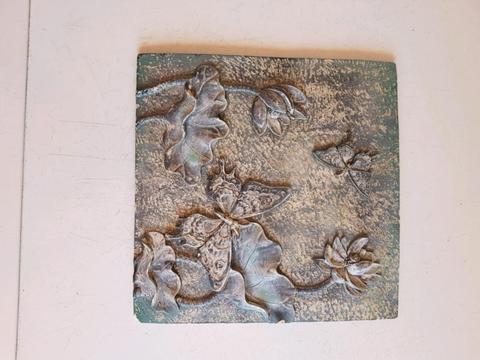 Ornamental decrative stone plaque