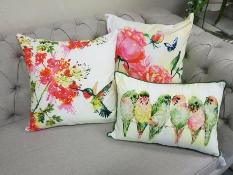 Floral Bird Cushion Range