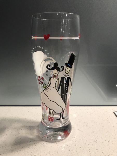 Decorative wedding glass keepsake NEW