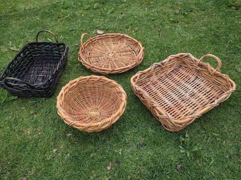 Cane baskets Fruit Bowls, Hamper