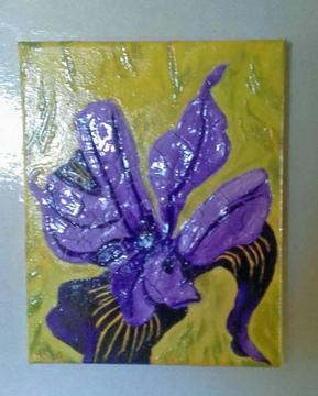 Purple Iris - Original Art by Lyb - Lyb Creations