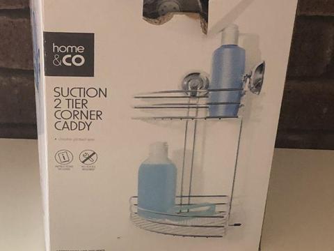 Home& Co Suction 2 Tier Caddy