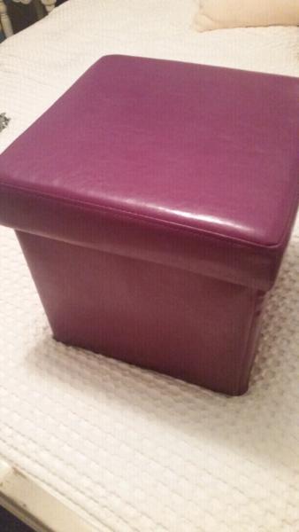 Purple storage cube