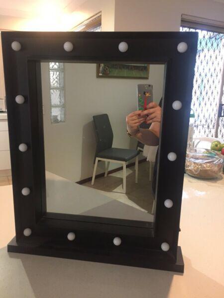 Make up mirror with lights