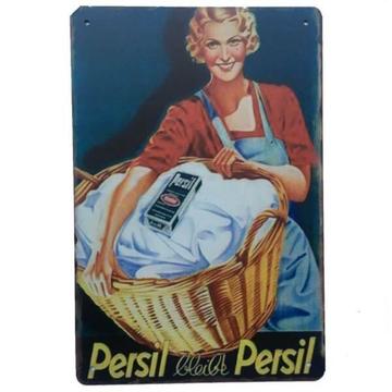 Persil Metal Tin Sign Laundry Washing Wall Plaque 30x20cm