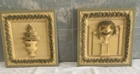 Hand Cast and Hand Painted Decorative Wall Pictures