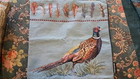 Pheasant Designer Weave Cushion Cover