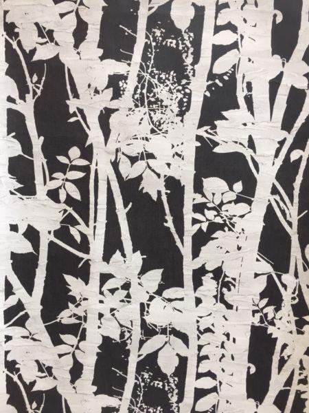 Fabric Branches Wallpaper $59 per roll
