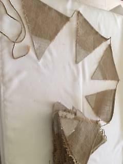 Hessian Bunting - rustic wedding or party