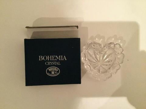 Bohemia Crystal small love heart dish