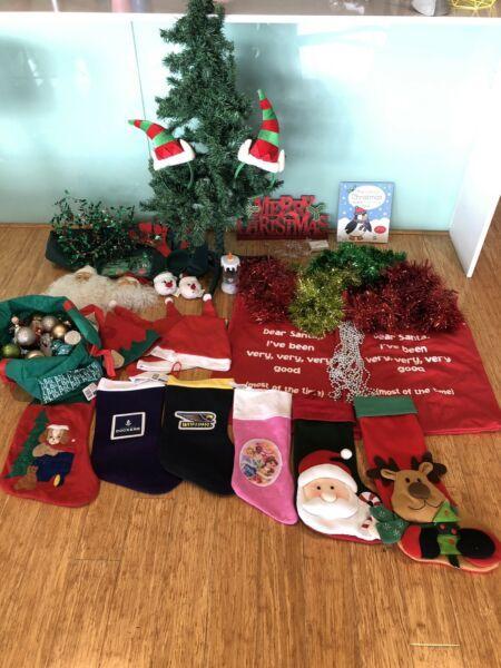 Christmas Gear-Tree, Ornaments, Stockings, Tinsel