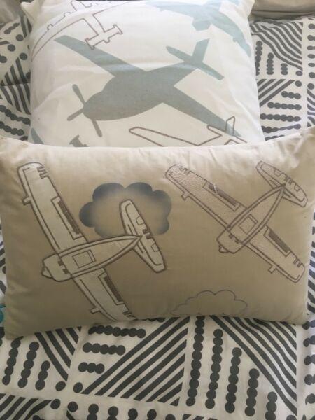 Single doona cover and cushions - whimsy brand