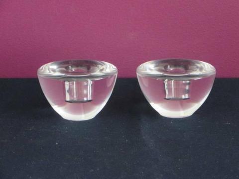 2 beautiful Orefors candle holders. $25 for the pair