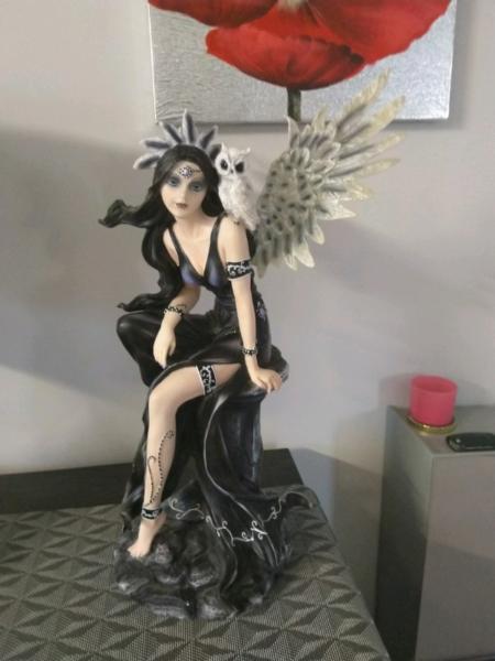 Gothic Fantasy Fairy statues figurine bundle (2 lrg and 3 small)