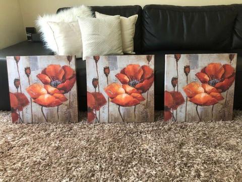 3 x Poppy Prints