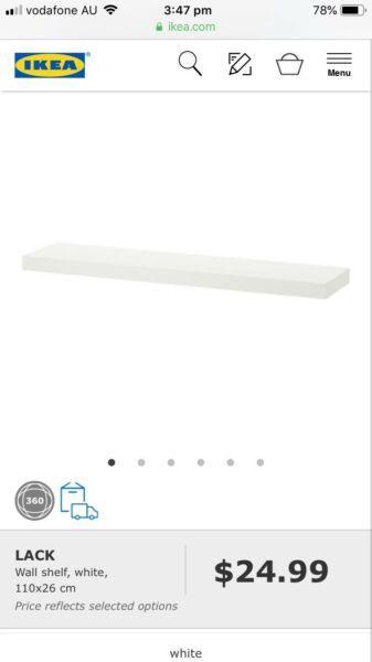 IKEA lack shelf white