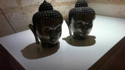 Balinese white metal heads