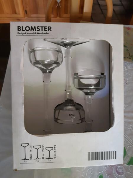 Blomster candle holder set of 3 from Ikea for sale