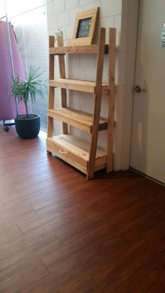 Pallet book case furniture bench table custom