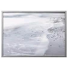 IKEA 140 ×100 winter waves canvas wall picture Silver frame