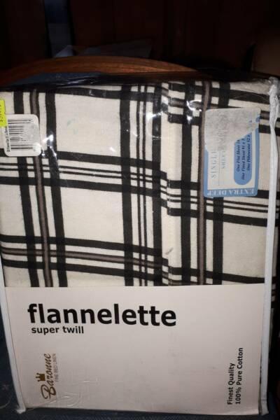 single bed flannette sheets